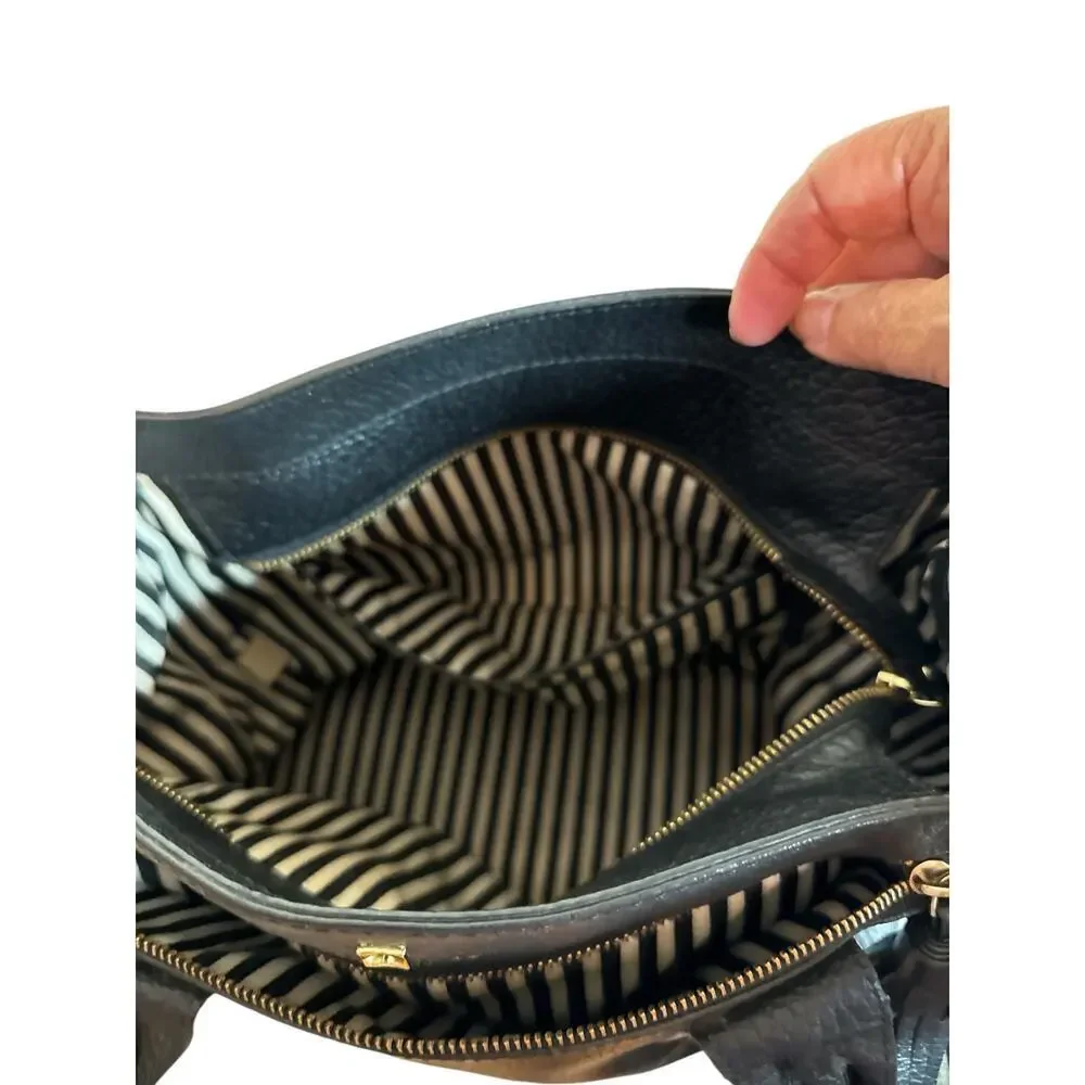Kate Spade Women's Southport Avenue Oden Leather Tote Bag Black Travel Office